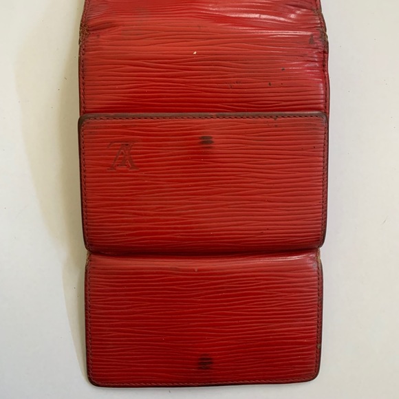 Vintage Louis Vuitton Elise Wallet Red Epi Leather - Picture 8 of 11
